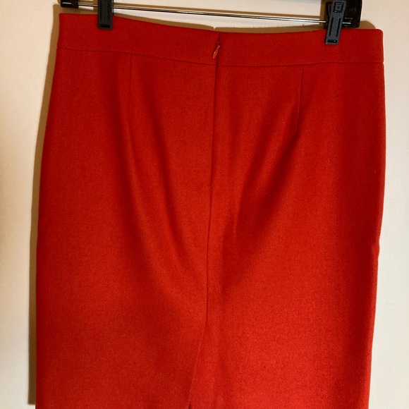 J. Crew wool Pencil Skirt Red 6 - Picture 2 of 6